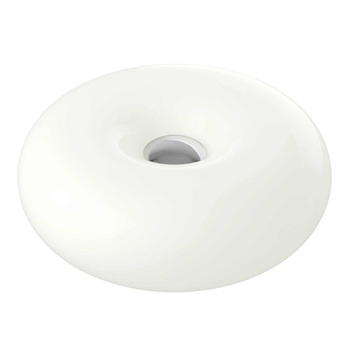 LED-TISCHLEUCHTE Basile 30/12 cm  - Chromfarben/Weiß, Design, Glas/Kunststoff (30/12cm) - Eglo
