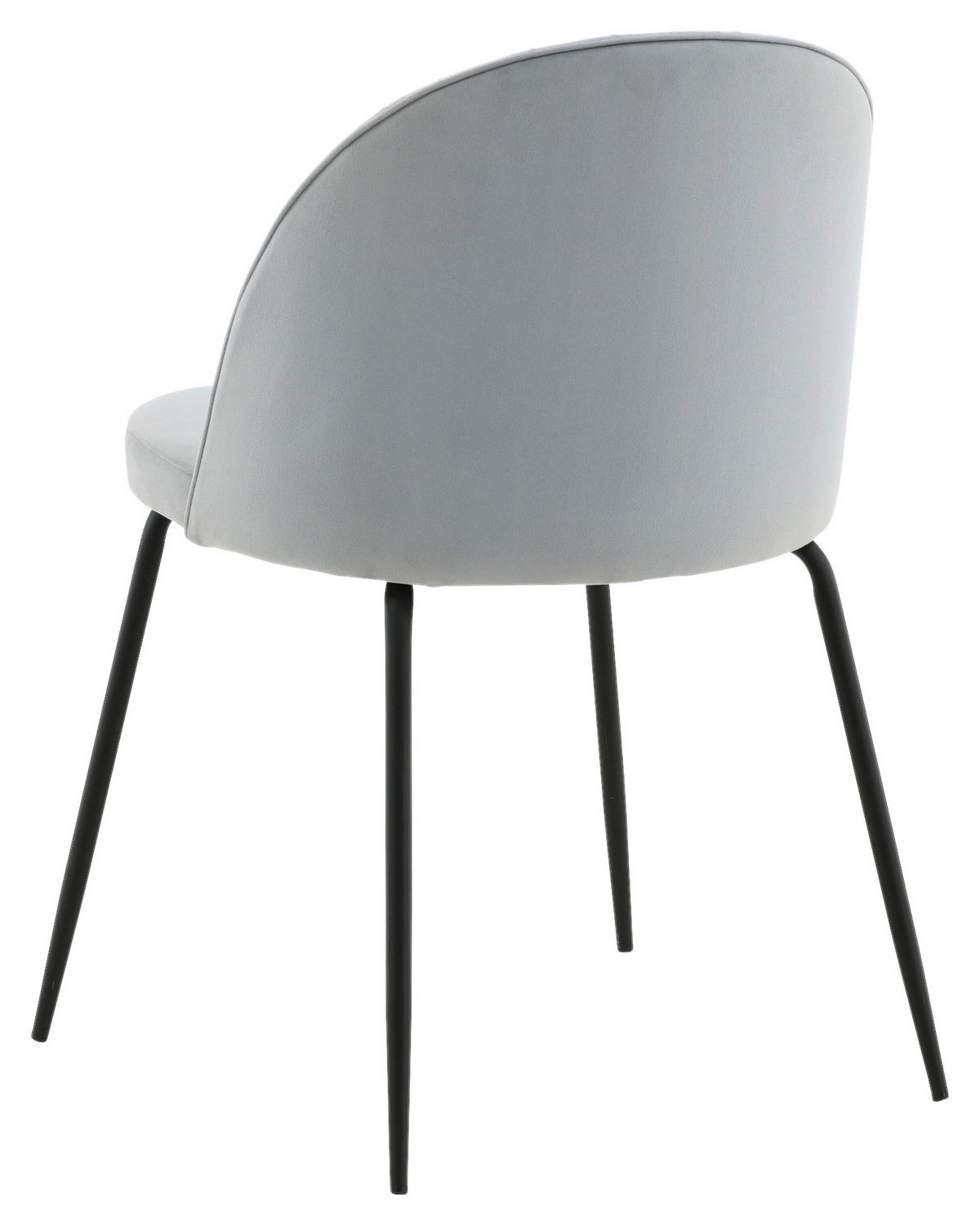 STUHL-SET  in Stahl  - Hellgrau, Design, Textil/Metall (49/79.5/50cm) - Livetastic
