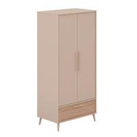 BABYKLEIDERSCHRANK Eefje Beige, Eichefarben  - Eichefarben/Beige, Basics, Holzwerkstoff (94,8/203,5/57,1cm) - Paidi