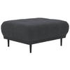 HOCKER in Textil Dunkelgrau  - Dunkelgrau/Schwarz, Design, Holz/Textil (93/45/77cm) - Stylife
