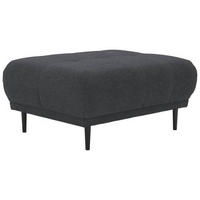 HOCKER in Textil Dunkelgrau  - Dunkelgrau/Schwarz, Design, Holz/Textil (93/45/77cm) - Stylife