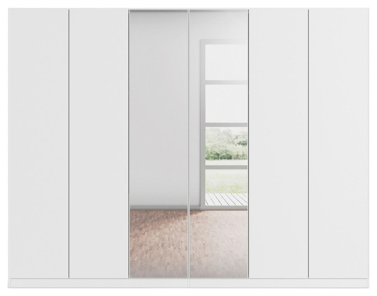 FALTTÜRENSCHRANK in Weiss  - Weiss, Holzwerkstoff (271/210/54cm) - Boxxx