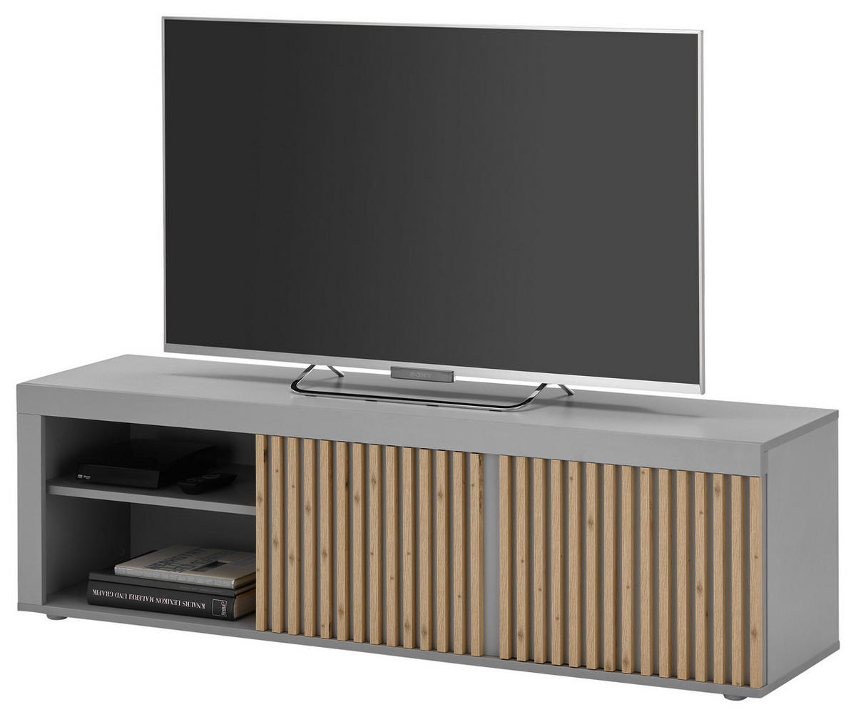 LOWBOARD  in 150/43/40 cm  - Eiche Artisan/Grau, Design, Holzwerkstoff (150/43/40cm) - Livetastic