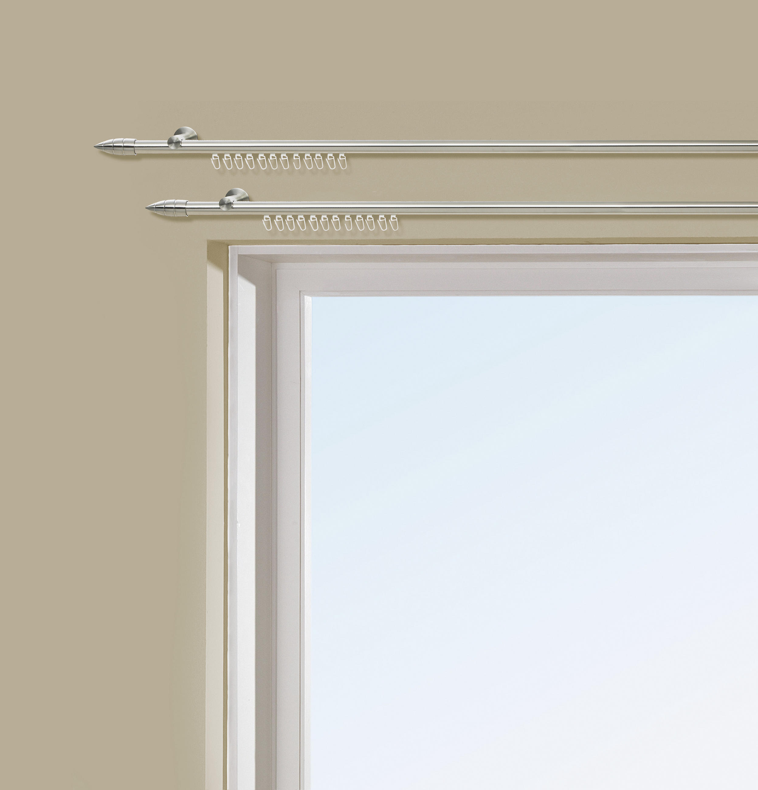 VODILO     200 cm  barve nerjavečega jekla  - barve nerjavečega jekla, Konvencionalno, kovina (200cm) - Homeware