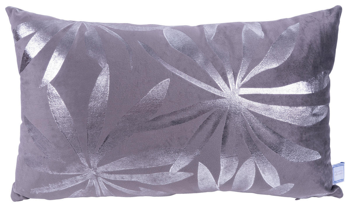 SADA DEKORAČNÝCH VANKÚŠOV 30x45/50x45 cm - grafitová/strieborná, Konventionell, textil (30x45/50x45cm)