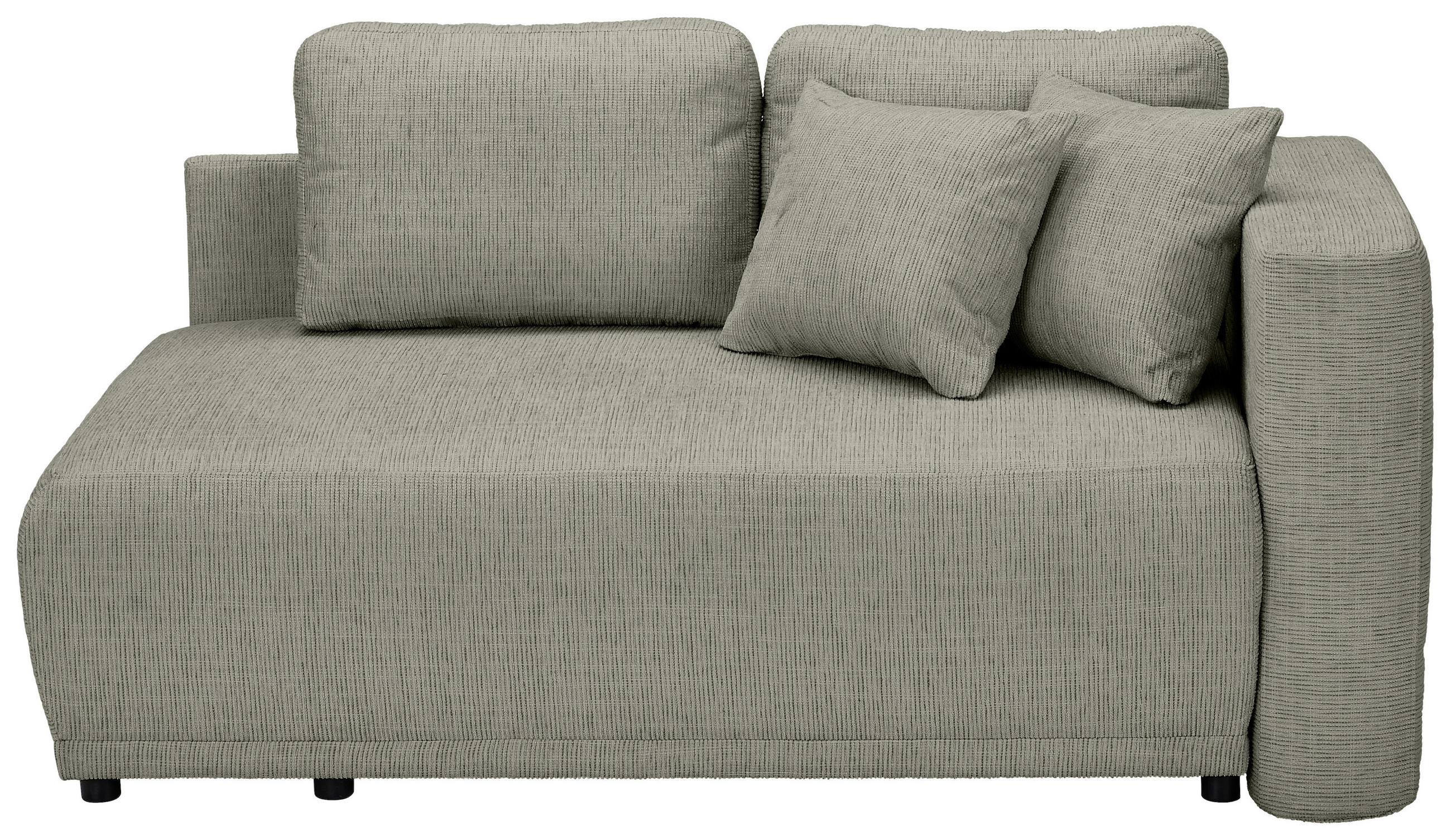 CHAISELONGUE in Chenille Braun  - Schwarz/Braun, KONVENTIONELL, Kunststoff/Textil (171/73/93cm) - MID.YOU