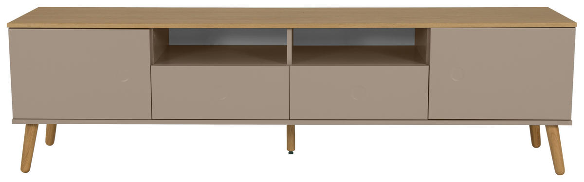TV-ELEMENT - Taupe/Eichefarben, Design, Holz/Holzwerkstoff (192/54/43cm)