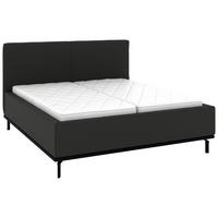 POLSTERBETT 180/200 cm,  in Anthrazit, Matratze, Lattenrost, Bettkasten, H3 + H3 = fest  - Anthrazit/Graphitfarben, Design, Holz/Textil (180/200cm) - Musterring