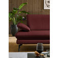 ECKSOFA in Echtleder Brombeere  308/195 cm  - Brombeere/Schwarz, Design, Leder/Metall (308/195cm) - Dieter Knoll