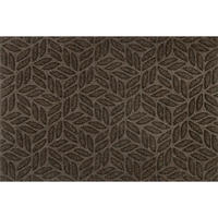 FUßMATTE 60/90 cm Dune Leaves dark brown  - Dunkelbraun, KONVENTIONELL, Kunststoff/Textil (60/90cm) - wash+dry