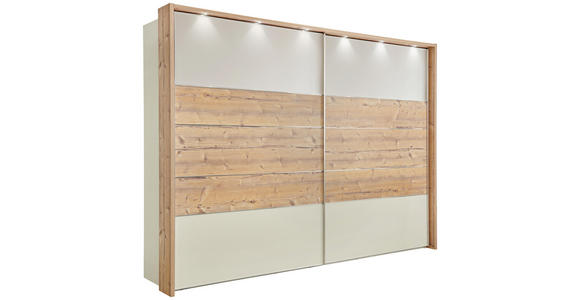 SCHWEBETÜRENSCHRANK in Champagner - Chromfarben/Champagner, KONVENTIONELL, Holzwerkstoff (300/217/68cm) - Voleo