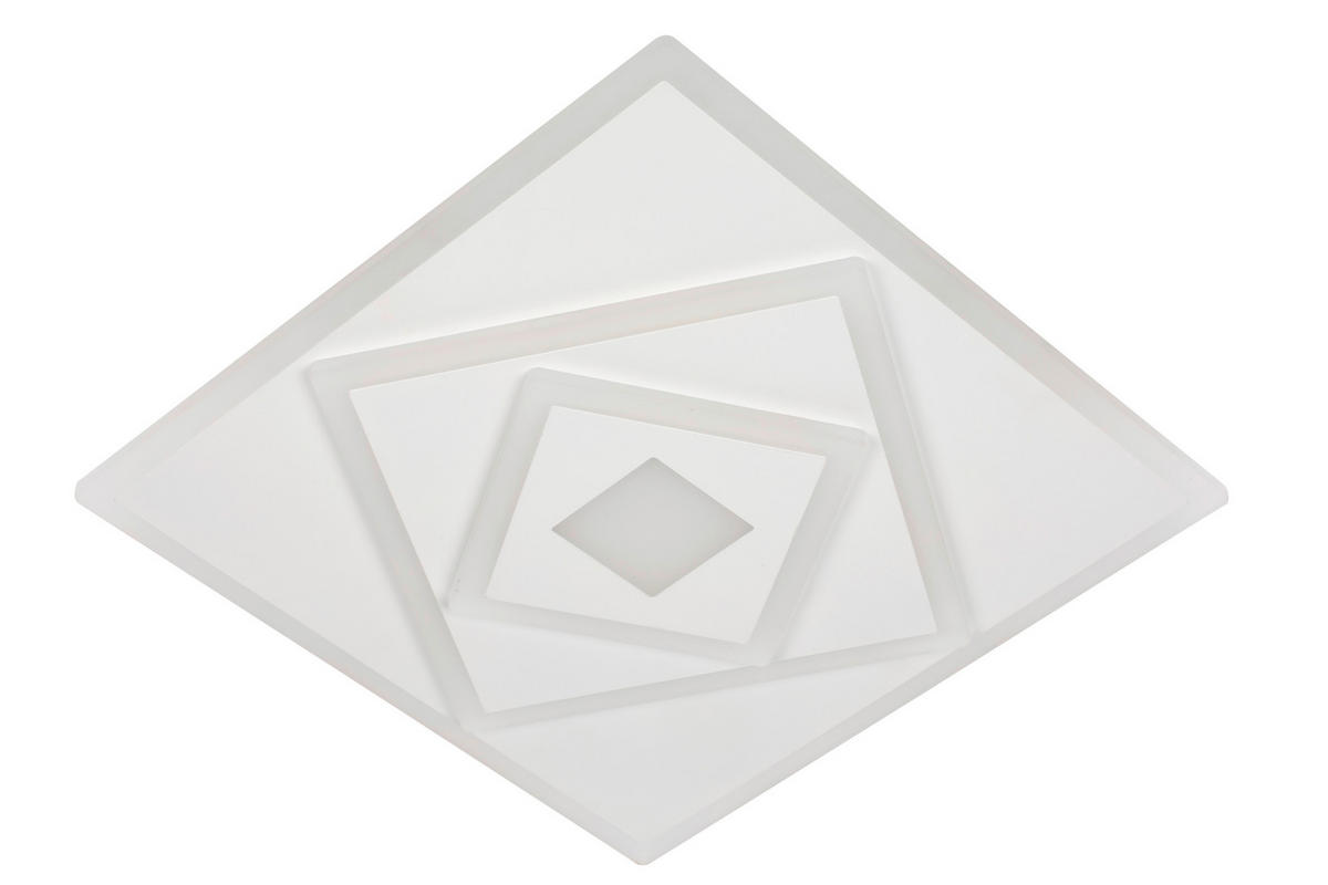 LED-DECKENLEUCHTE 40/40/6 cm   - Weiß, Trend, Kunststoff/Metall (40/40/6cm) - Novel