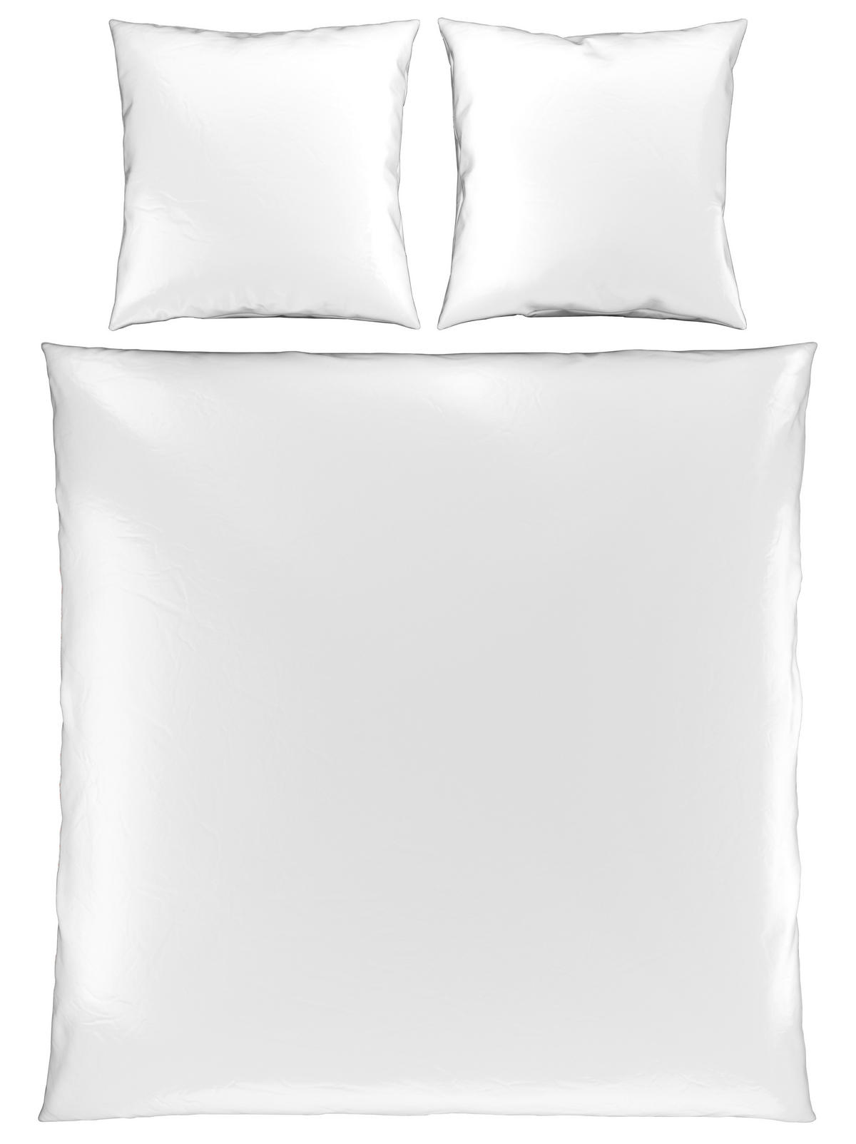 BETTWÄSCHE Segesta Satin 200/200 cm  - Weiß, MODERN, Textil (200/200cm) - Novel