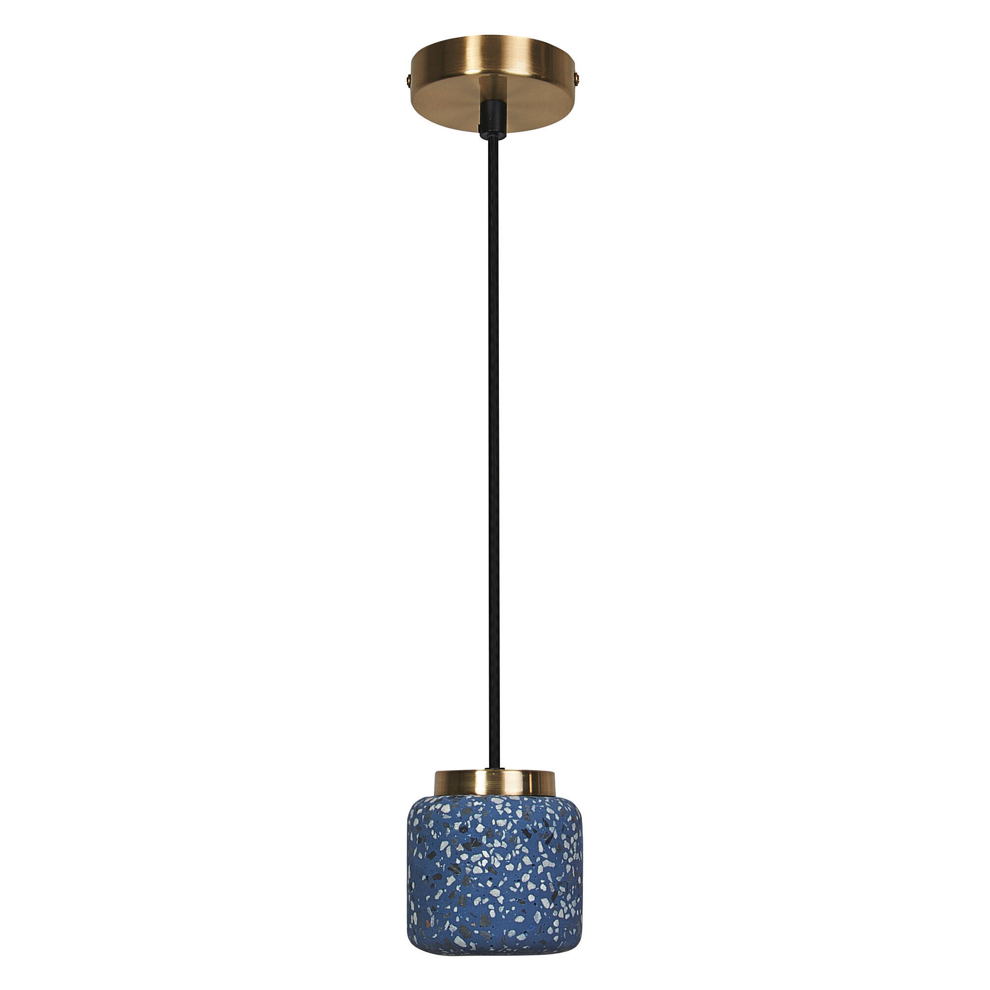 PENDELLEUCHTE 10/150 cm   - Blau, Basics, Stein (10/150cm) - Lucide