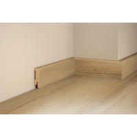 SOCKELLEISTE, Eiche Sonora  - Basics, Holz (240/26/2,6cm) - Tilo