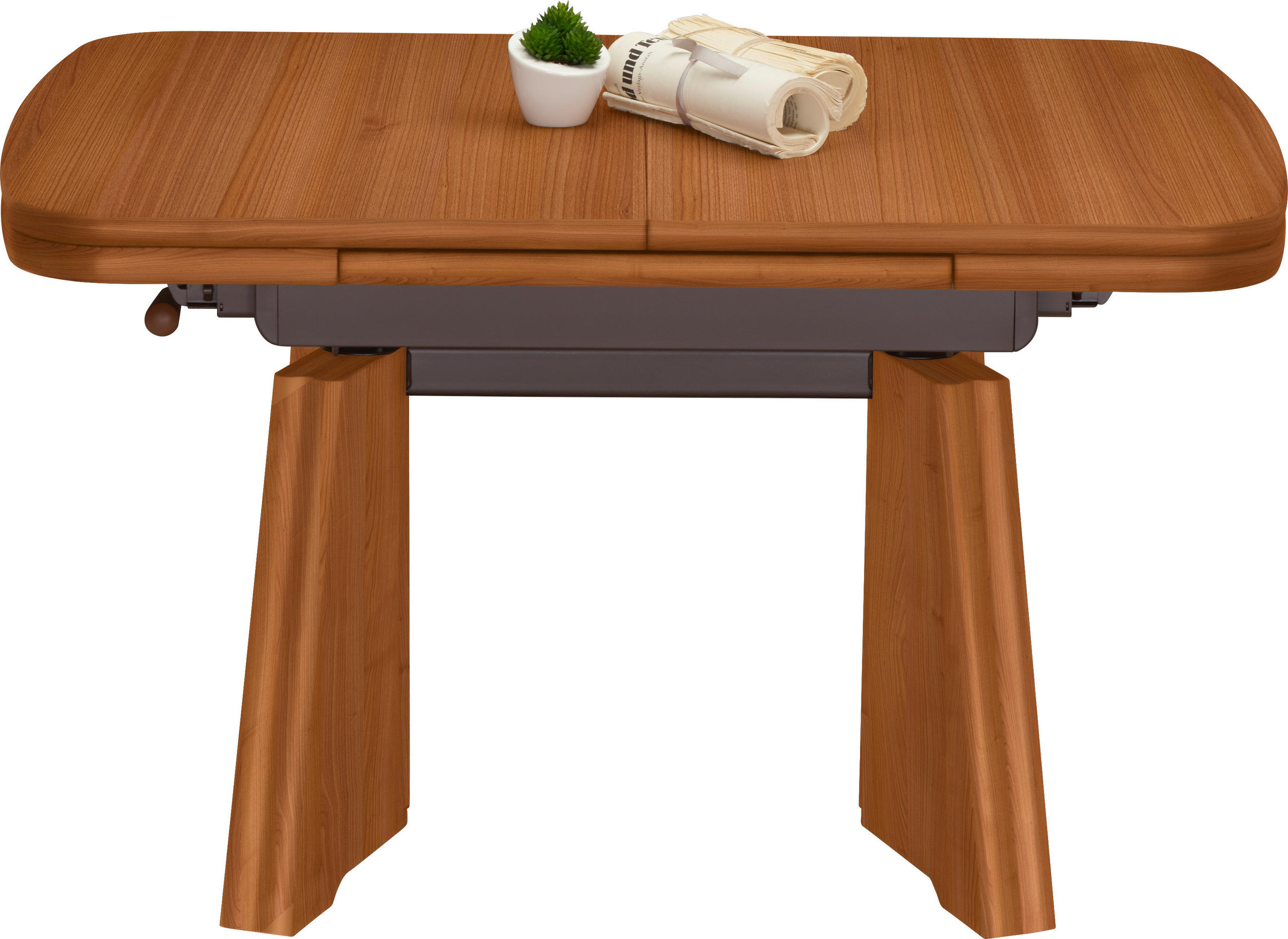 COUCHTISCH in Metall, Holzwerkstoff 90-131/65/56-75 cm  - Kirschbaumfarben, Konventionell, Holzwerkstoff/Metall (90-131/65/56-75cm) - Venda