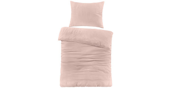 WENDEBETTWÄSCHE Musselin 140/200 cm  - Hellrosa, Basics, Textil (140/200cm) - Novel