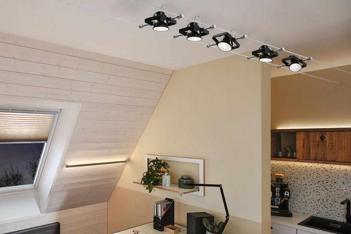 LED-LEUCHTMITTEL   GU5,3 6.5 W  - Schwarz, Design (5,0/4,5cm) - Paulmann