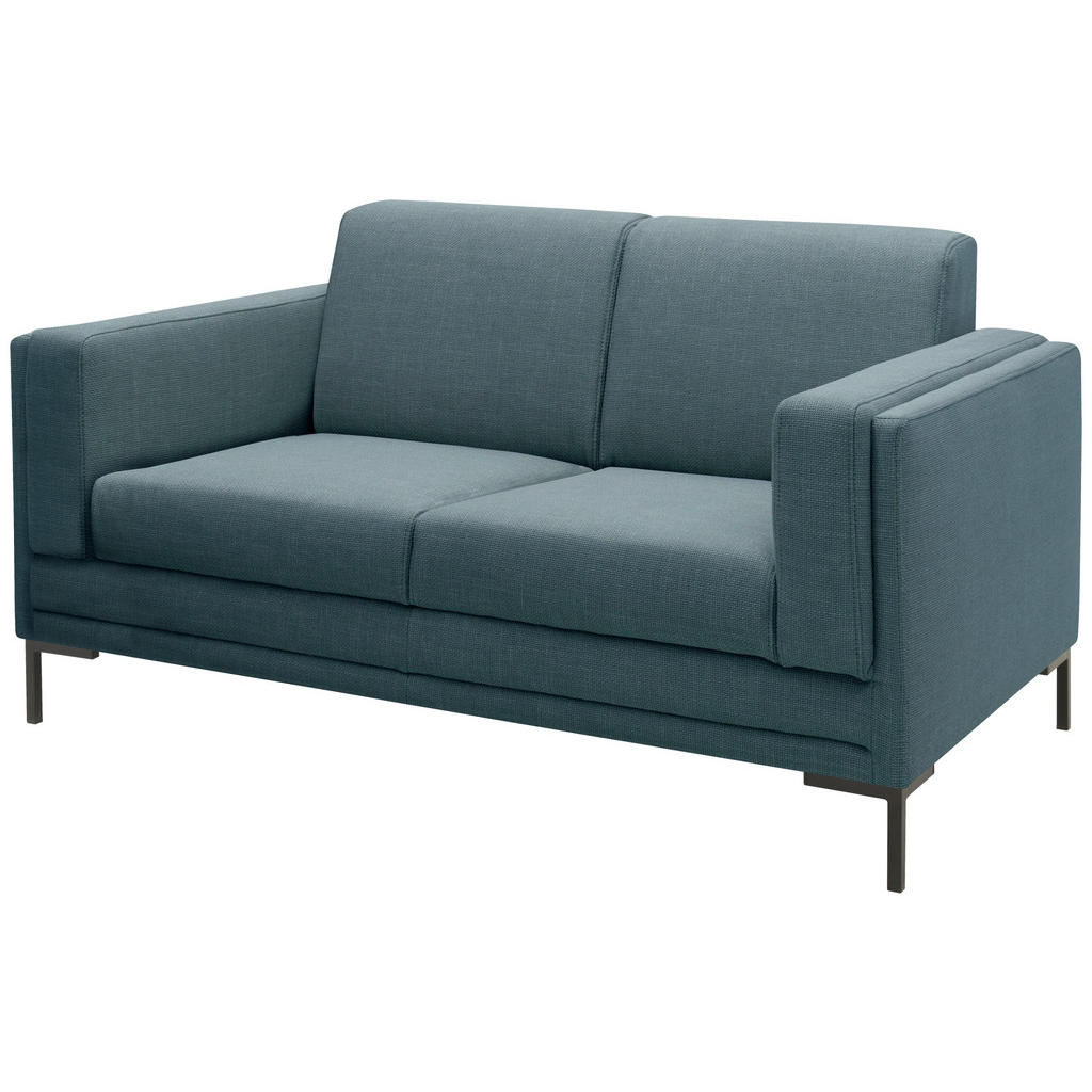Thumbnail - Looks by W.Joop 2-Sitzer-Sofa Looks Vii, Petrol, Textil, Uni, 155x82x90 cm, Made in EU, FSC Mix, Stoffauswahl, Rücken ec...