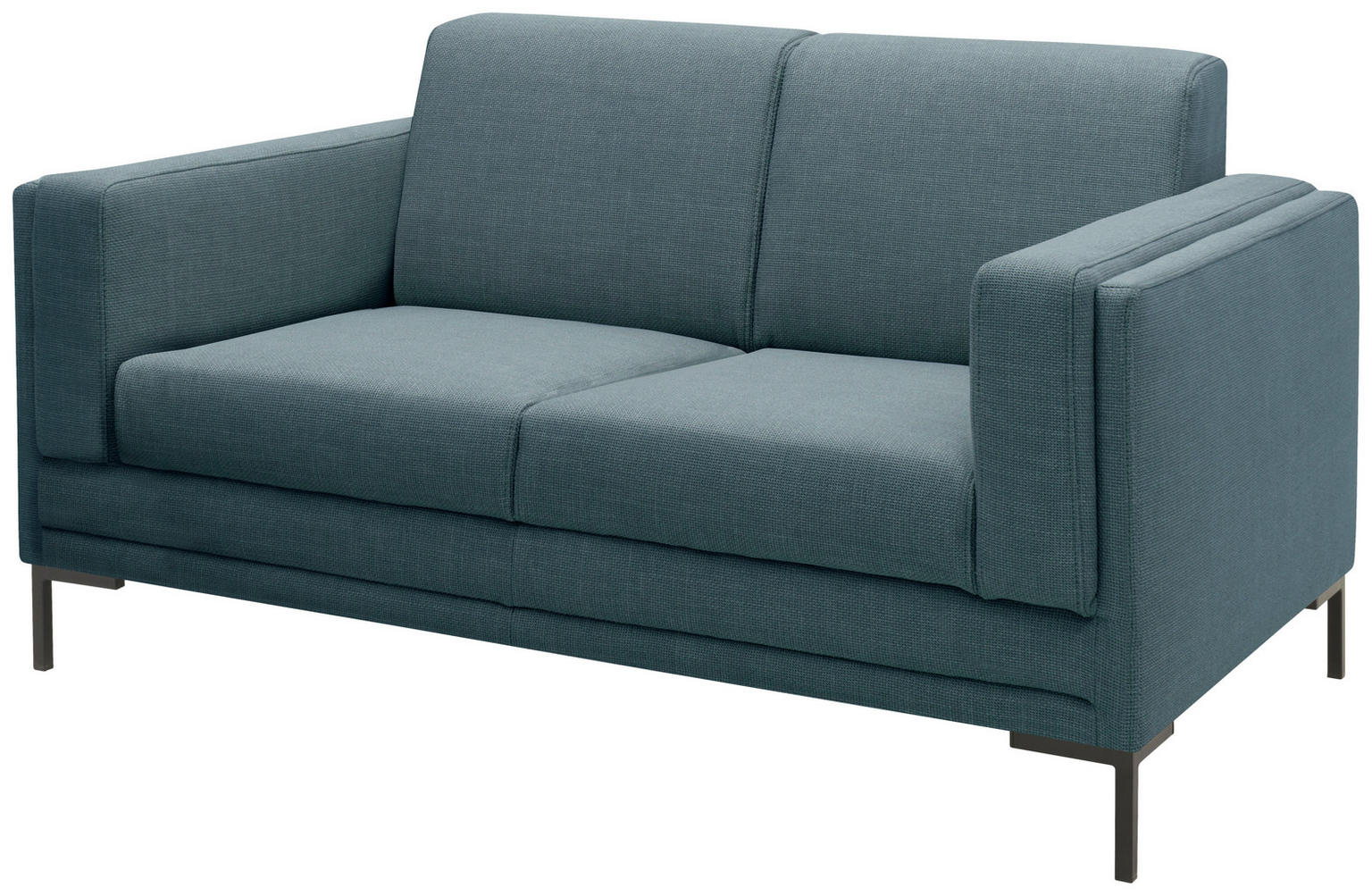 2-SITZER-SOFA Webstoff Petrol 