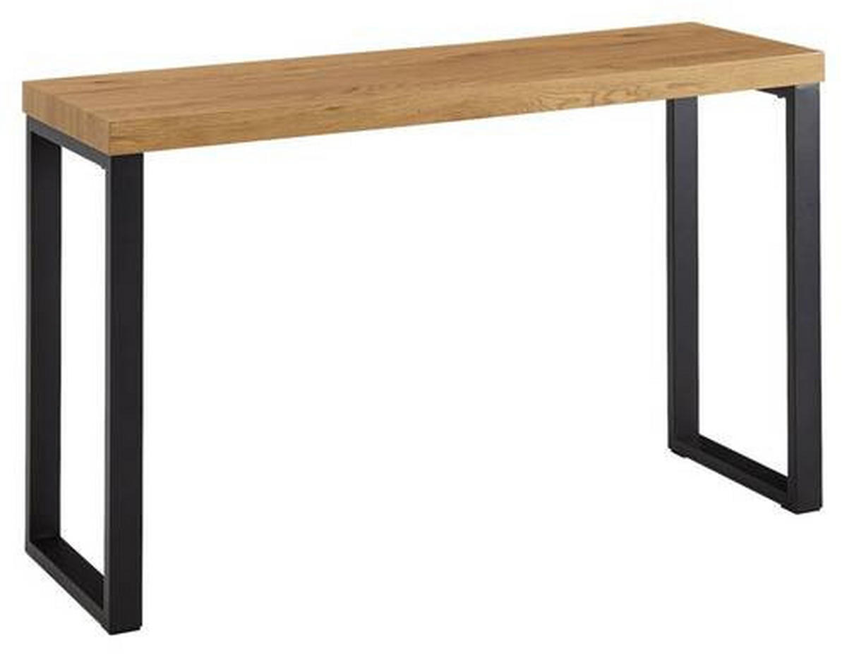 KONSOLENTISCH Braun  - Schwarz/Braun, MODERN, Holzwerkstoff/Metall (120/39/75,5cm) - MID.YOU