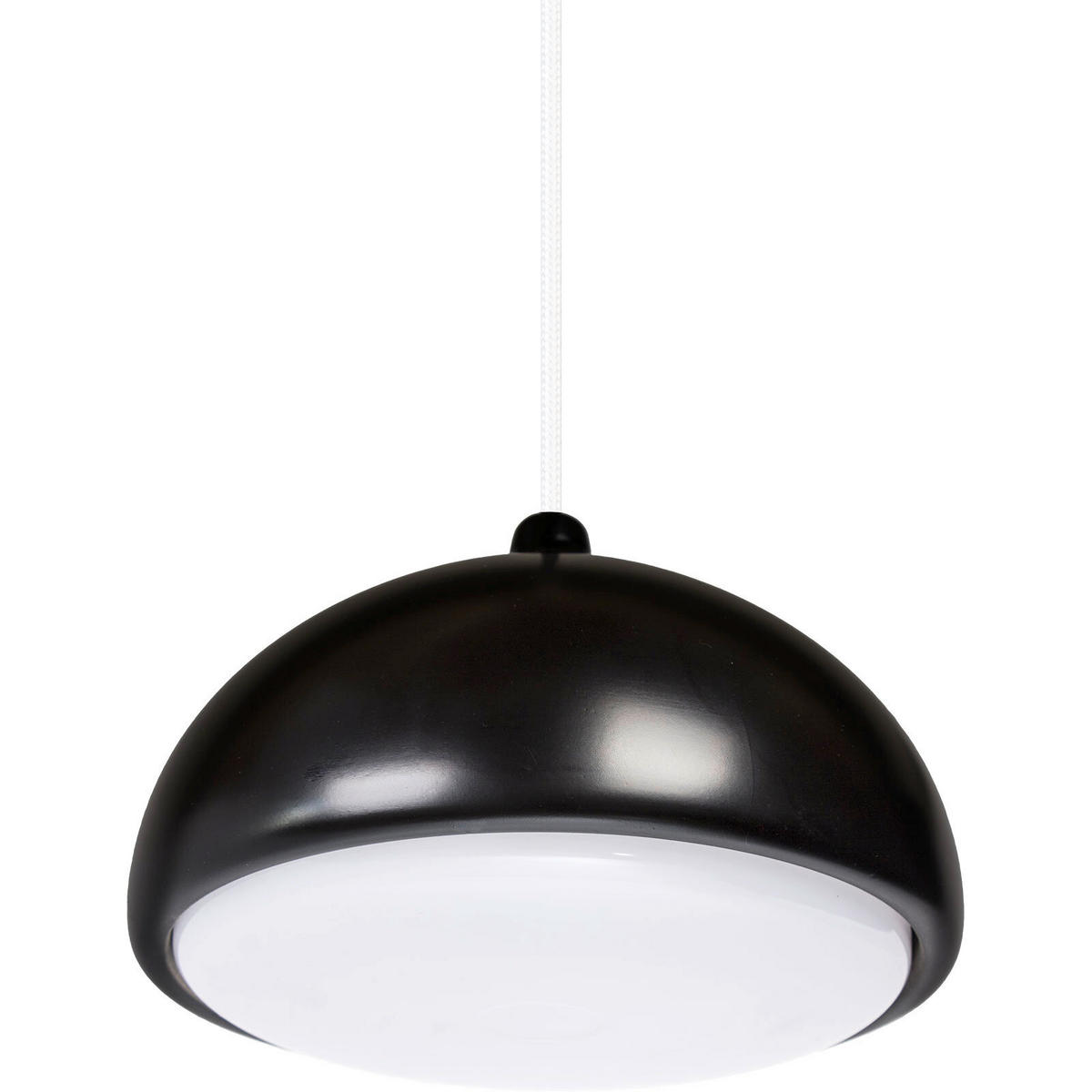 ZÁVĚSNÉ SVÍTIDLO, 22.5/90-140 cm  - bílá/černá, Design, dřevo (22.5/90-140cm)