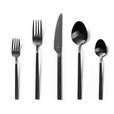 BESTECKSET Glam Chic 30-teilig Edelstahl  - Schwarz, Design, Metall - Homeware Profession.