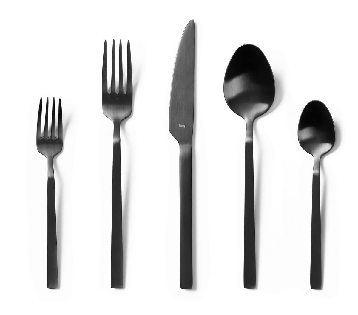 BESTECK-SET 30-teilig  Glam Chic  - Schwarz, Design, Metall - Homeware Profession.