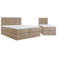 FAMILIENBETT - Schwarz/Braun, Design, Holzwerkstoff/Kunststoff (240/200cm) - Esposa