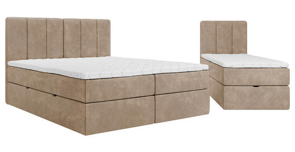 FAMILIENBETT - Schwarz/Braun, Design, Holzwerkstoff/Kunststoff (240/200cm) - Esposa