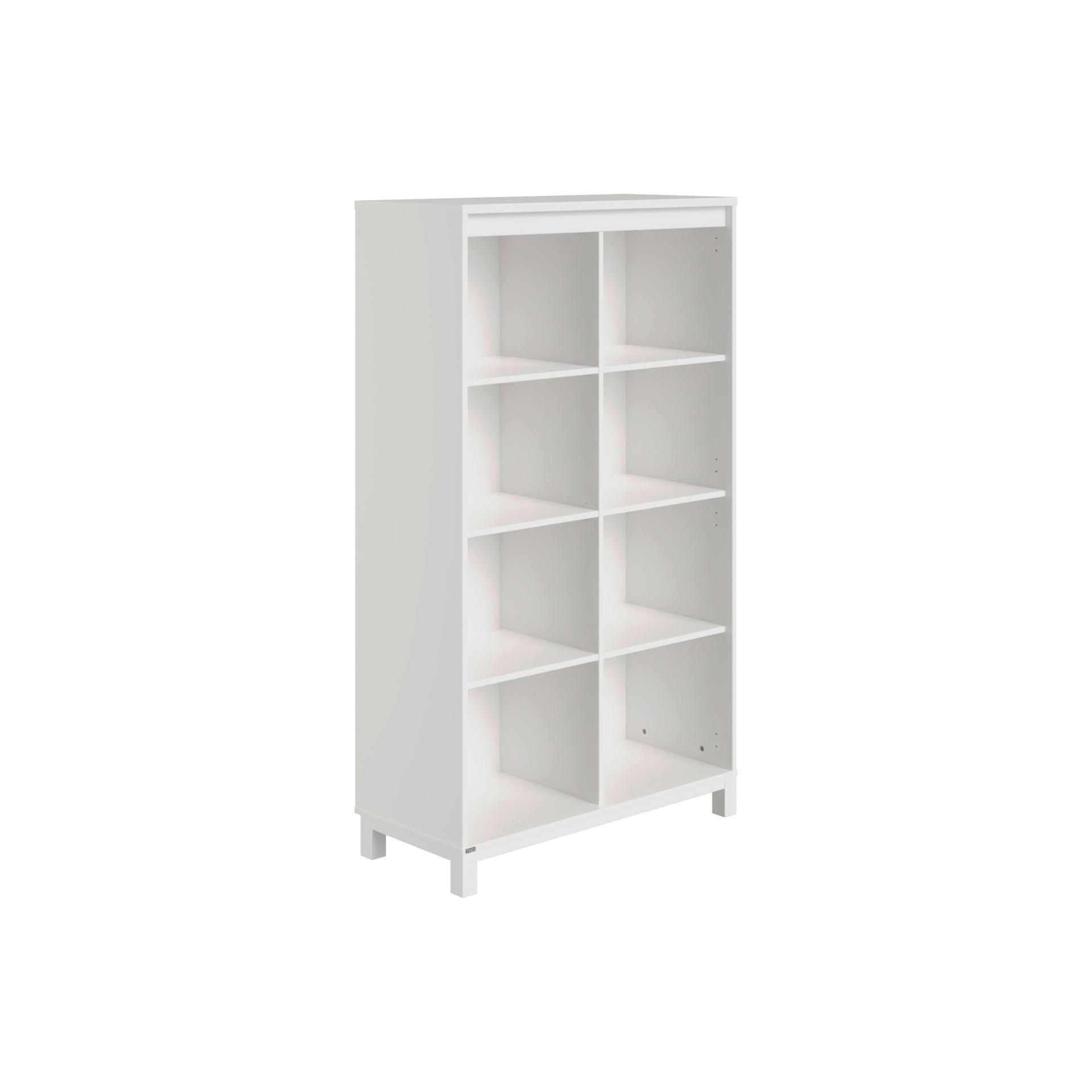 BABYREGAL Olli Standregal offen Weiß - Weiß, Basics, Holzwerkstoff (94,8/159,9/40,1cm) - Paidi
