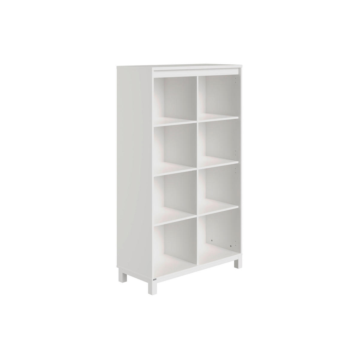 BABYREGAL Olli Standregal offen Weiß  - Weiß, Basics, Holzwerkstoff (94,8/159,9/40,1cm) - Paidi