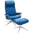 RELAXSESSELSET in Leder Blau - Chromfarben/Blau, Design, Leder/Metall (80/112/71cm) - Stressless RELAXSESSELSET in Leder Blau - Chromfarben/Blau, Design, Leder/Metall (80/112/71cm) - Stressless