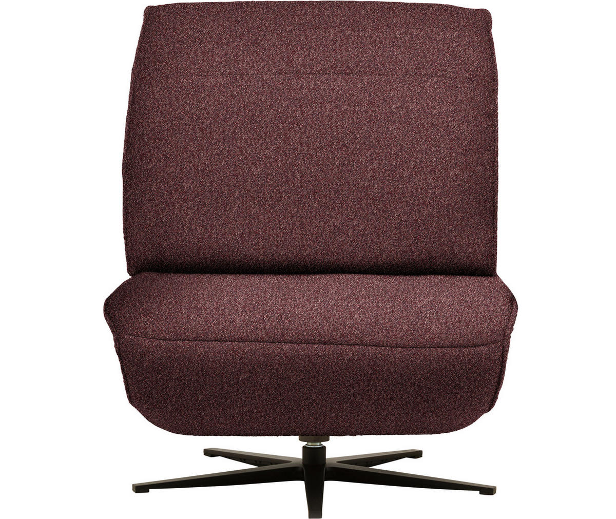 SESSEL Flachgewebe, Mikrofaser Bordeaux  - Bordeaux/Schwarz, Design, Textil/Metall (84/65/91cm) - Koinor