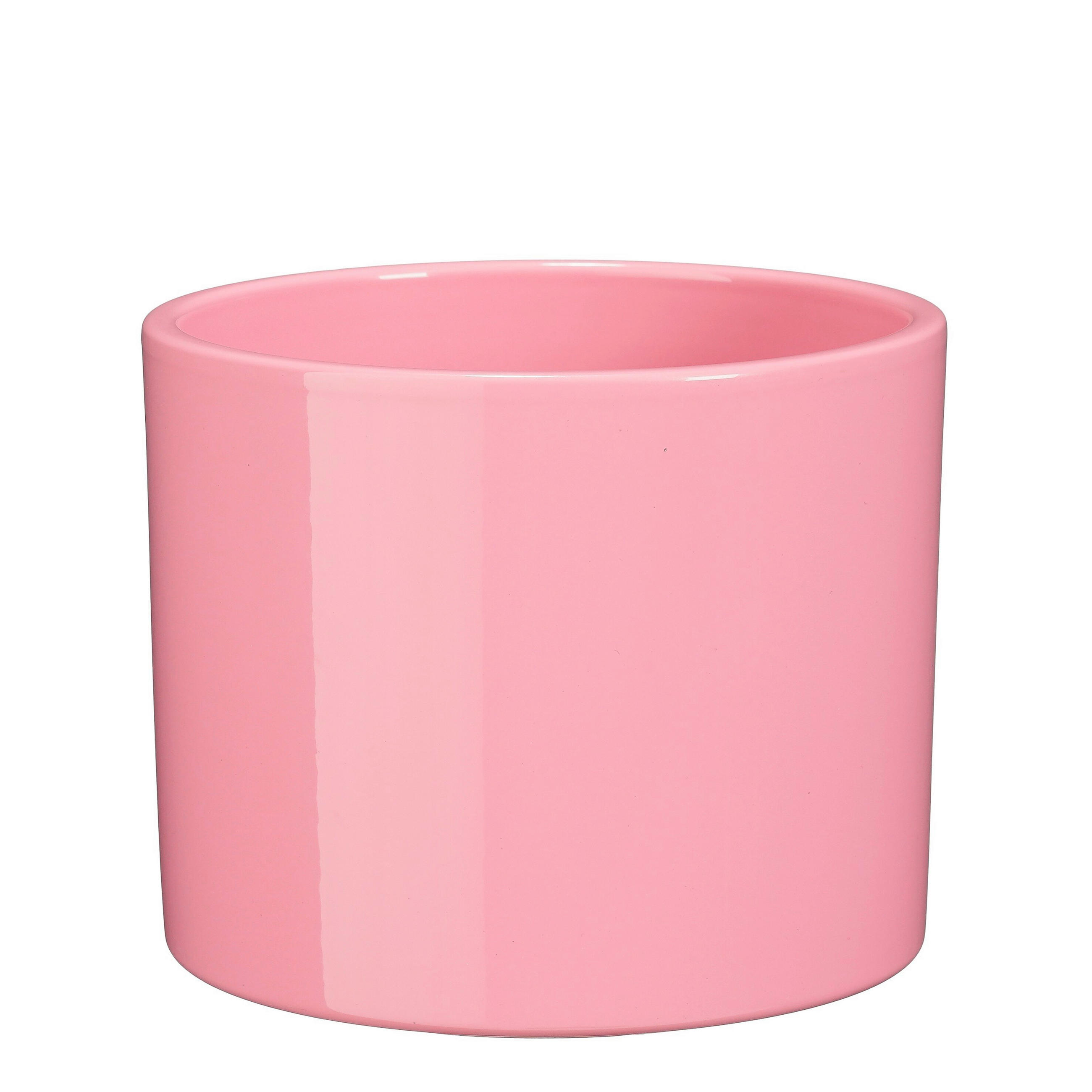 VIRÁGKASPÓ  - pink, Basics, kerámia (17.5/17.5/14.5cm)