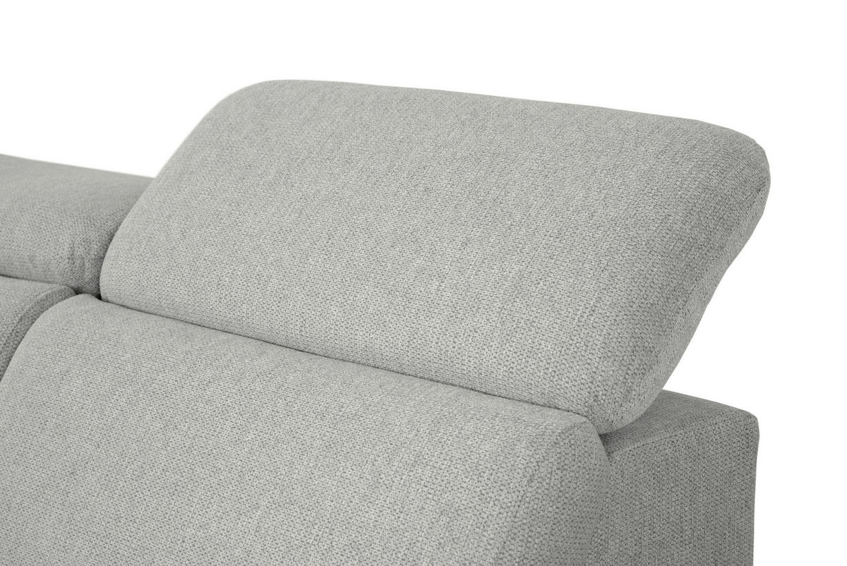 ECKSOFA in Webstoff Blau  - Blau/Schwarz, Design, Textil/Metall (188/296cm) - Livetastic