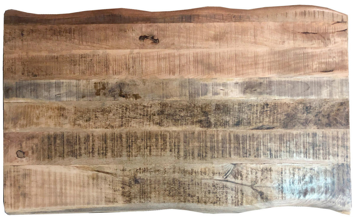 ESSTISCH 240/100/76 cm Echtholz  Holz, Metall rechteckig Naturfarben, Schwarz  - Schwarz/Naturfarben, MODERN, Holz/Metall (240/100/76cm) - MID.YOU