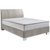 BOXSPRINGBETT 120/200 cm  in Silberfarben  - Chromfarben/Silberfarben, Konventionell, Kunststoff/Textil (120/200cm) - Hom`in