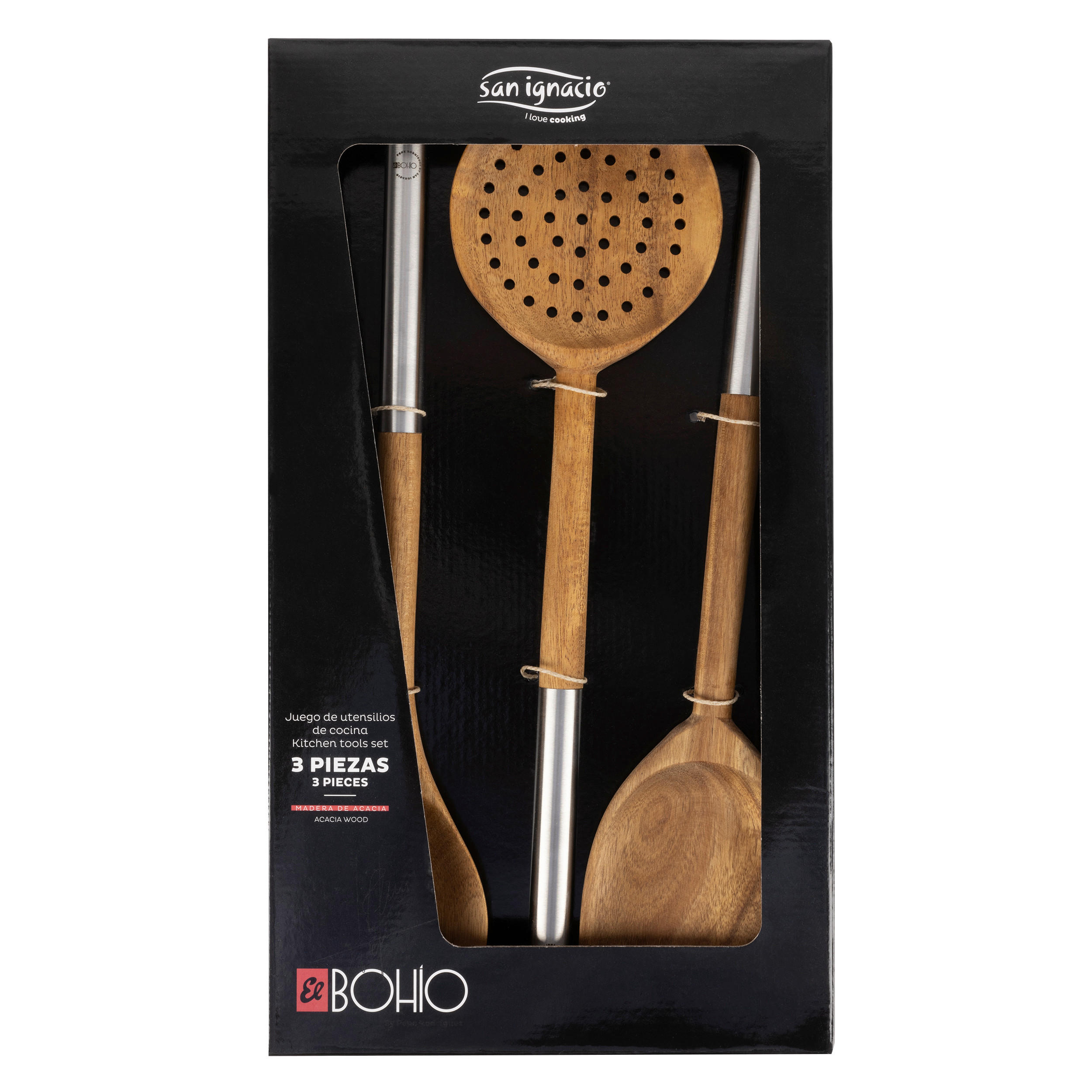 Küchenhelferset Kitchen Tool Akazie 3-Teilig