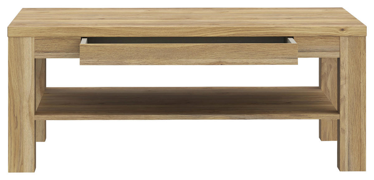 KLUBSKA MIZA, 110/45/70 cm barve hrasta  - barve hrasta, Moderno, leseni material (110/45/70cm) - Hom`in