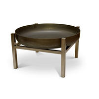 FEUERSCHALE SVENSKAV CUBE M 2054  - Edelstahlfarben/Rostfarben, Basics, Metall (63/63/34,5cm)