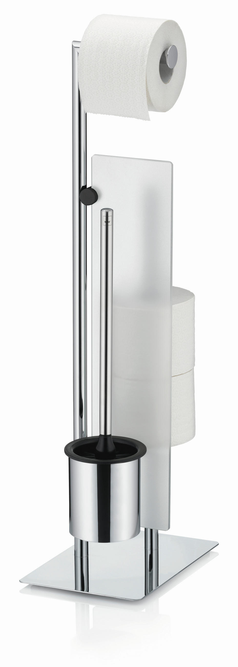 DRŽAČ TOALET PAPIRA I WC ČETKE   metal  - Osnovno, metal (26/18/71cm) - Kela
