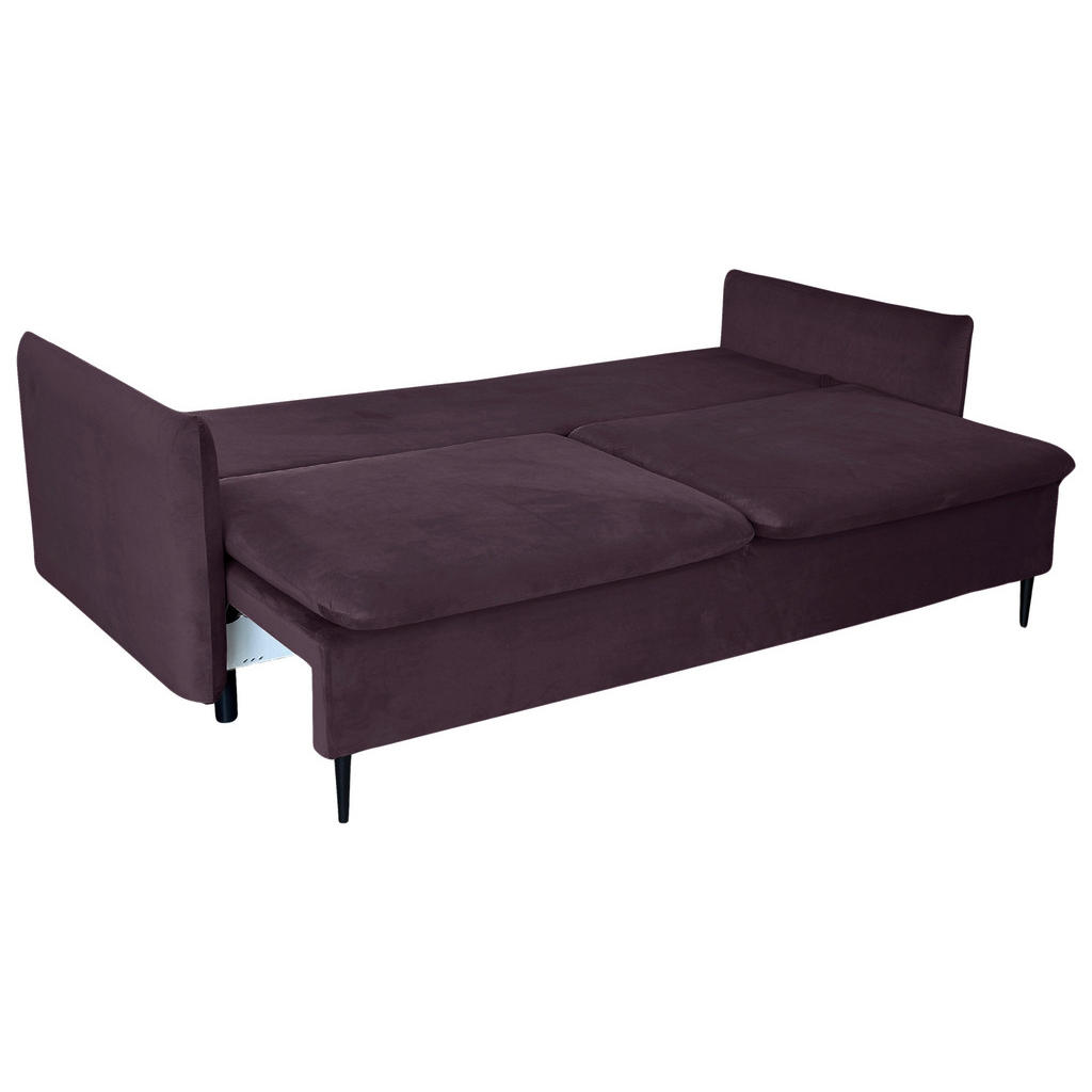 Thumbnail - Mid.you Schlafsofa, Aubergine, Textil, 3-Sitzer, Füllung: Polyurethan (PUR),Polyurethan (PUR),Polyurethan (Pur), 220x96x...