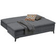 BOXSPRINGSOFA in Webstoff Dunkelgrau  - Dunkelgrau/Schwarz, MODERN, Textil/Metall (200/100/108cm) - Novel