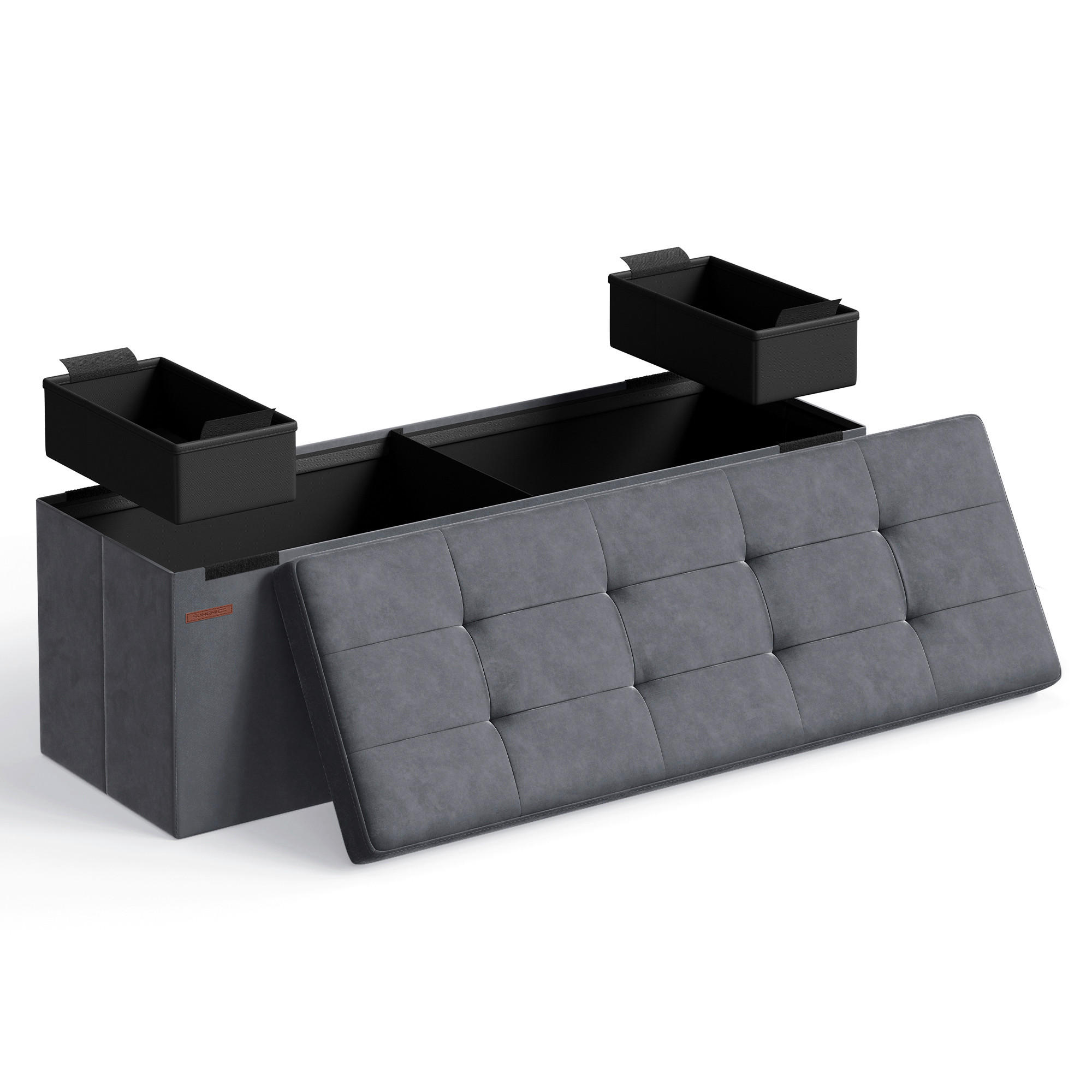Boxxx SEDACÍ BOX, textil, kompozitní dřevo, 110/38/38 cm