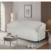 3-SITZER-SOFA Bouclé Creme  - Creme/Schwarz, MODERN, Kunststoff/Textil (197/69/92cm) - MID.YOU