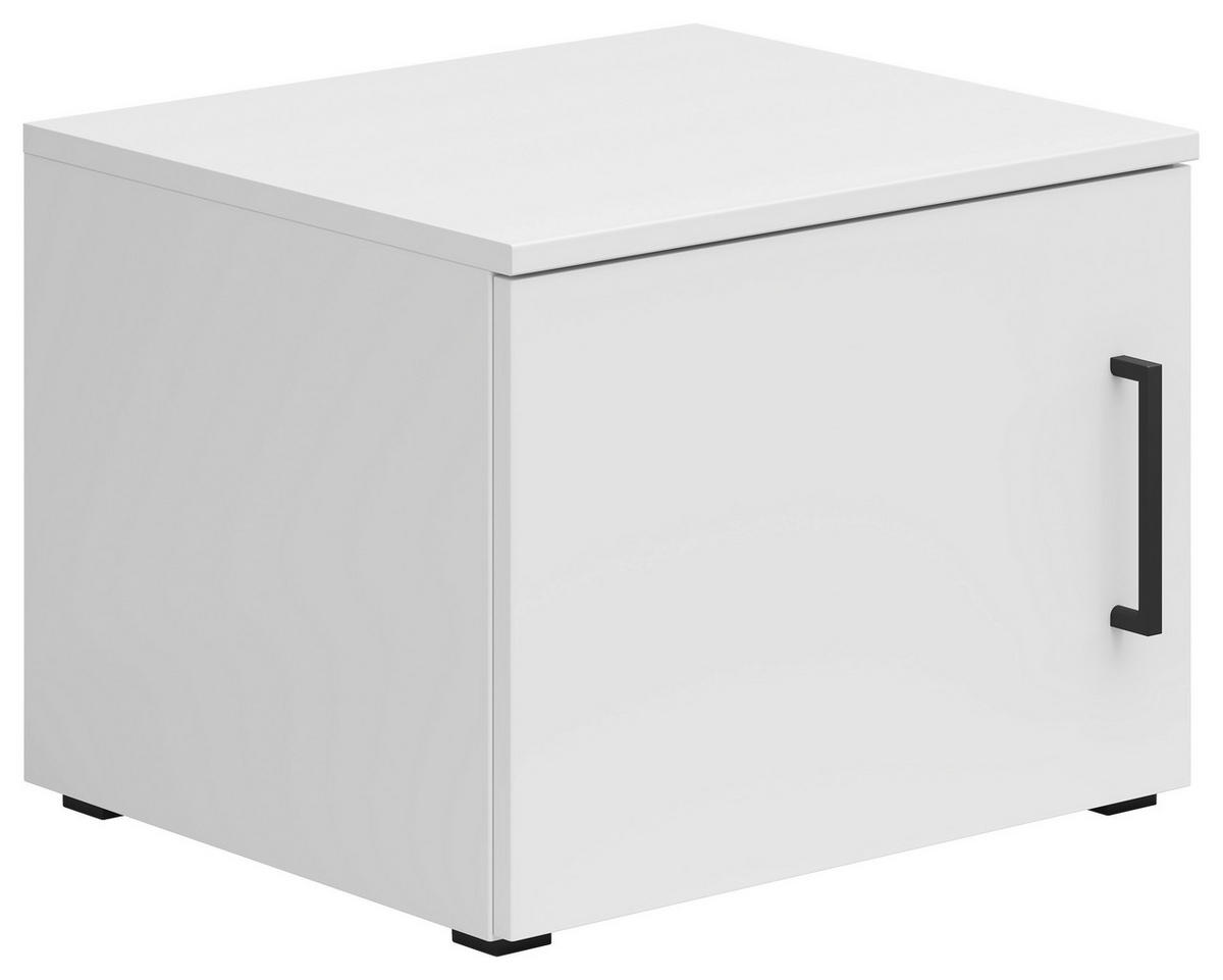 SZEKRÉNYRÁTÉT  - fekete/fehér, Modern, műanyag/faalapú anyag (45/35/40cm) - Carryhome