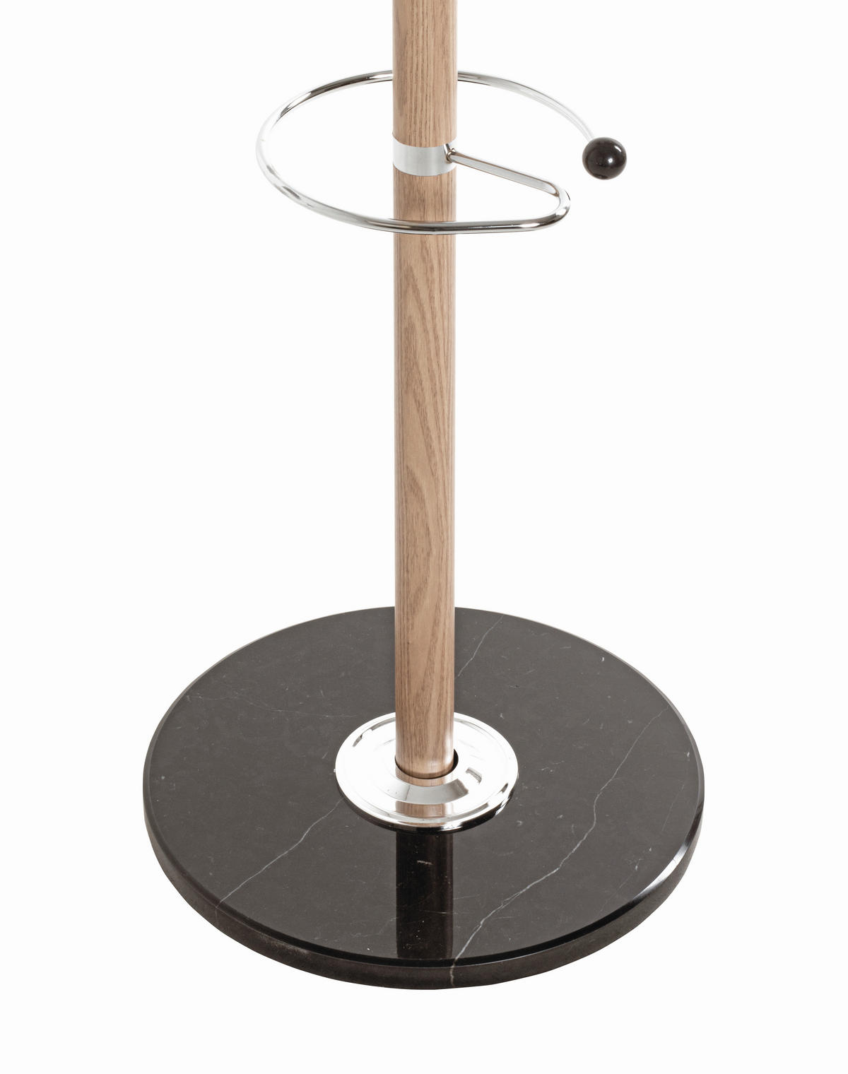 GARDEROBENSTÄNDER in Chromfarben, Eichefarben 40/175/40 cm   - Chromfarben/Eichefarben, Design, Stein/Metall (40/175/40cm)