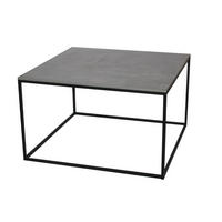KLUB STOLIĆ siva, crna  metal, drvni materijal  - siva/crna, Moderno, drvni materijal/metal (100/100/60cm)
