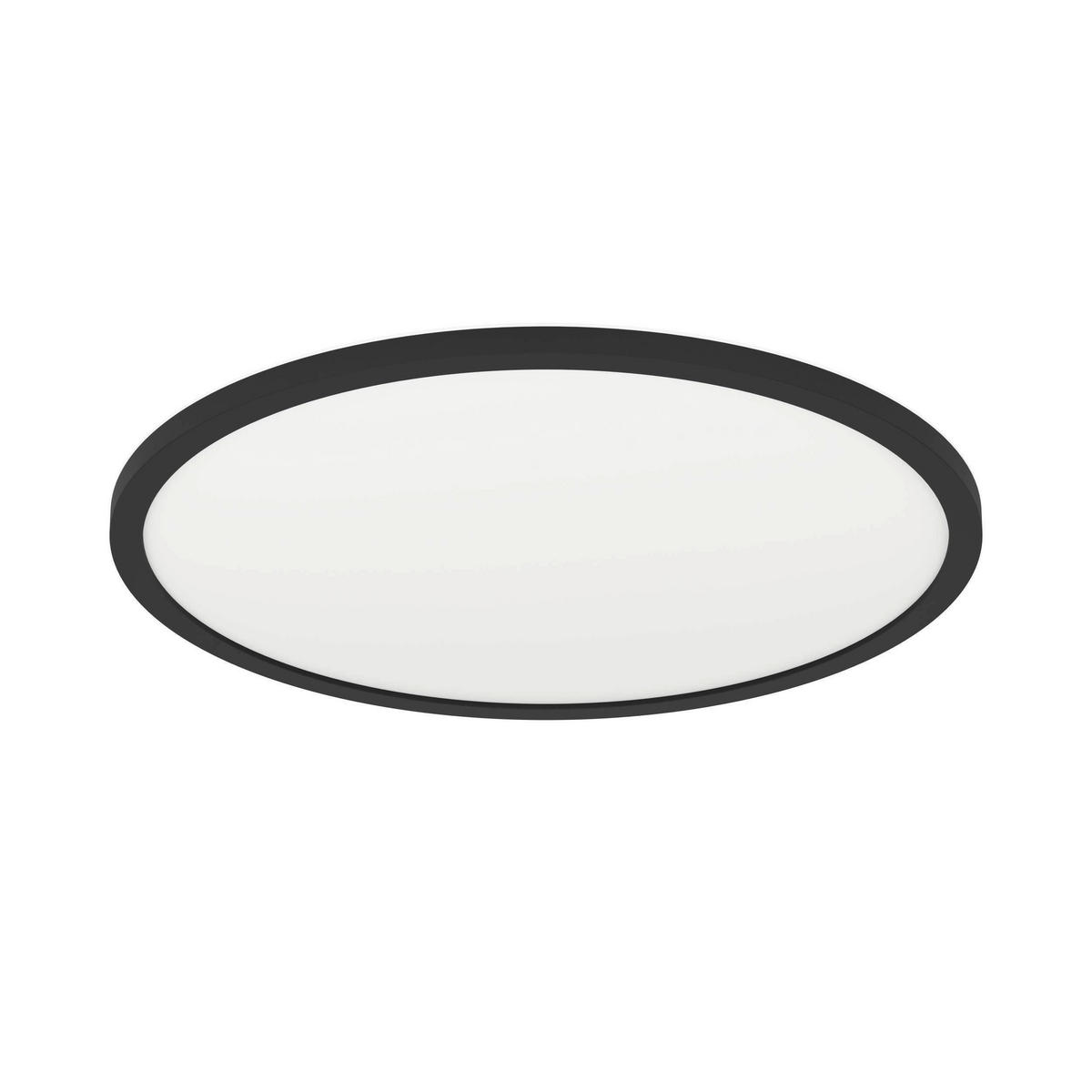 BADEZIMMER-DECKENLEUCHTE Curitiba 50/2,5 cm   - Schwarz/Weiß, Basics, Kunststoff (50/2,5cm) - Celina